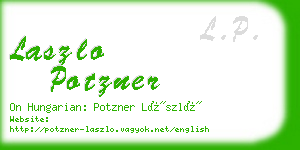 laszlo potzner business card